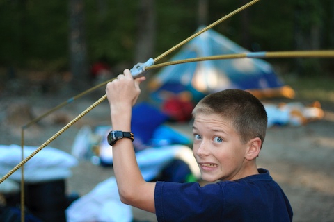 2006 09 Boy Camping